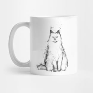 Cat smoke effect (white) - cat sihlouette - catshirt - cats lover - animals lover - gift idea Mug